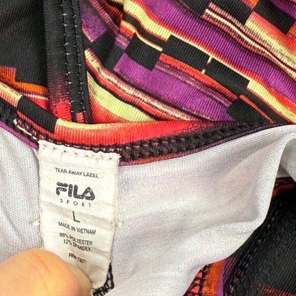 Fila Women's Athletic Tank V-Neck Multicolor Size L - Picture 5 of 5